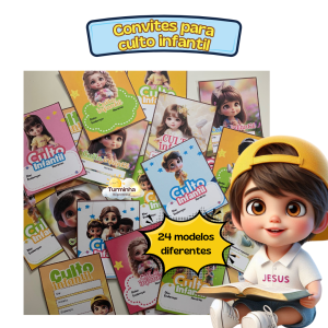 CONVITES PARA CULTO INFANTIL