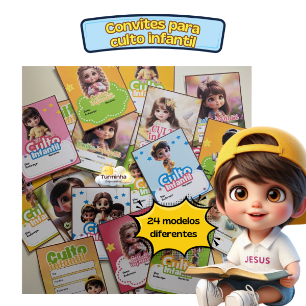 CONVITES PARA CULTO INFANTIL