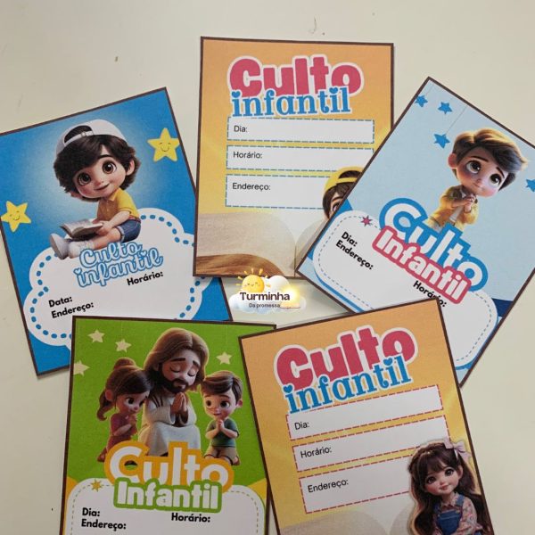 CONVITES PARA CULTO INFANTIL - Imagem 4
