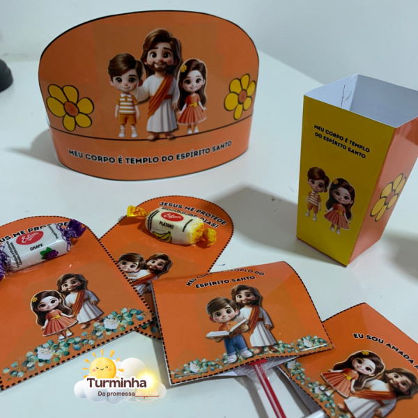 KIT LEMBRANCINHAS MAIO LARANJA - Imagem 2