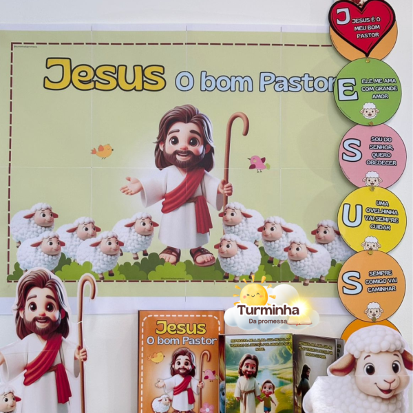 COMBO: JESUS O BOM PASTOR + MOCHILA DO CEÚ - Imagem 3
