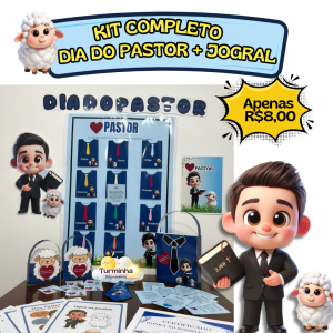 KIT DIA DO PASTOR + JOGRAL