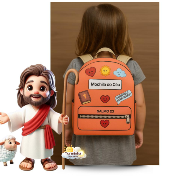 COMBO: JESUS O BOM PASTOR + MOCHILA DO CEÚ - Imagem 8