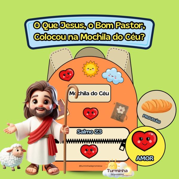 MOCHILA DO CÉU - BOM PASTOR - SALMO 23