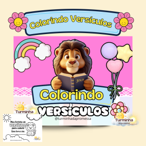 COLORINDO VERSíCULOS CAPA MENINA