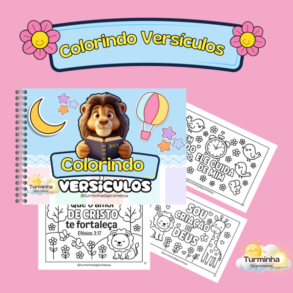 COLORINDO VERSíCULOS CAPA MENINO - Imagem 2