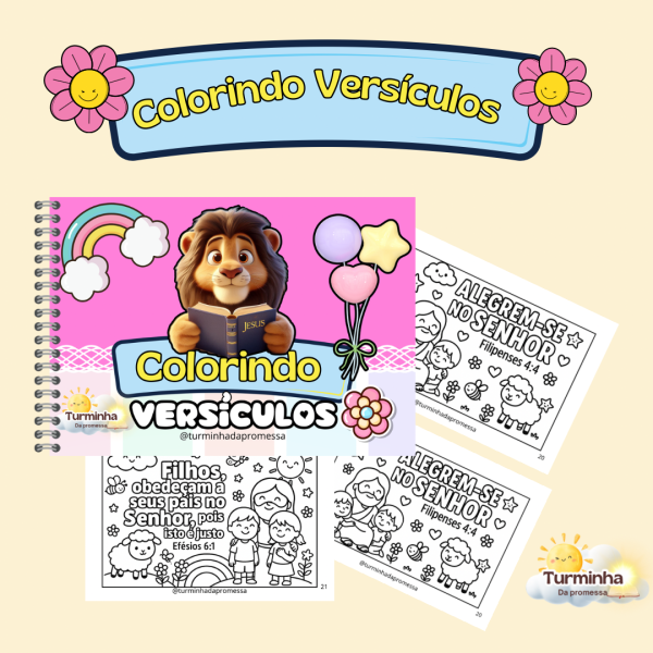 COLORINDO VERSíCULOS CAPA MENINA - Imagem 2