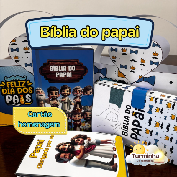 BÍBLIA DIA DOS PAIS CARTÃO HOMENAGEM - Imagem 3