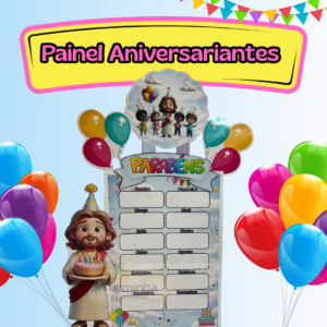 PAINEL ANIVERSARIANTES DO ANO