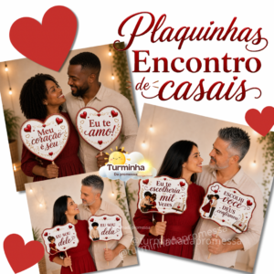PLAQUINHAS ENCONTRO DE CASAIS