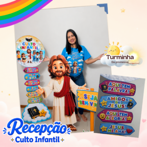 KIT RECEPÇÃO CULTO INFANTIL