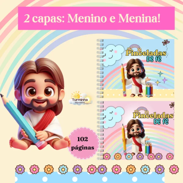 LIVRO DE COLORIR - PINCELADAS DE FÉ - Imagem 2