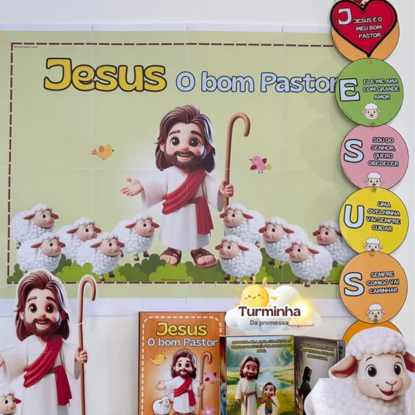 COMBO: JESUS O BOM PASTOR + MOCHILA DO CEÚ - Imagem 3