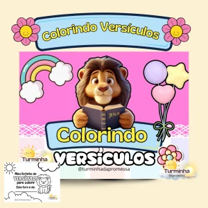 COLORINDO VERSíCULOS CAPA ROSA