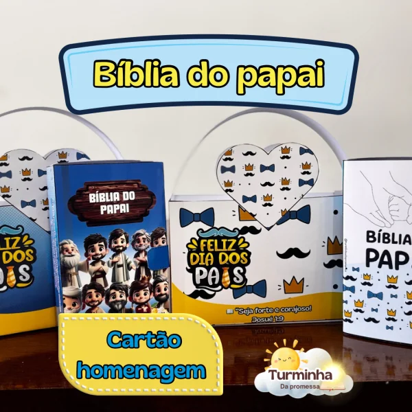 BÍBLIA DIA DOS PAIS CARTÃO HOMENAGEM - Imagem 2