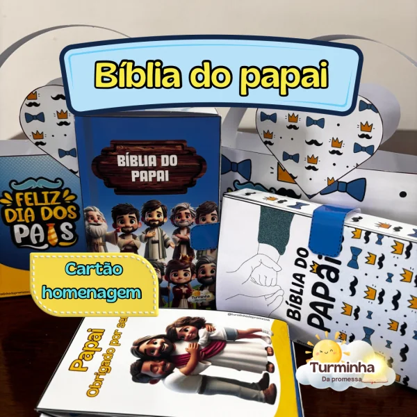 BÍBLIA DIA DOS PAIS CARTÃO HOMENAGEM - Imagem 3